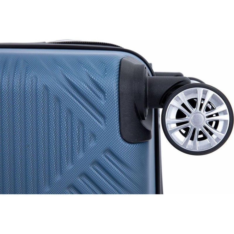 2Piece Luggage Sets ABS Lightweight Suitcase, Spinner Wheels, (20/14) BLUE