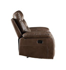 Aashi Leather Gel Match Recliner Loveseat - Brown
