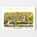Vintage Map of Seymour, Connecticut 1879