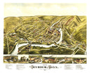 Vintage Map of Seymour, Connecticut 1879