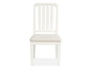 Willowbrook - Upholstered Side Chair With Wood Slat Back (Set of 2) - Egg Shell White