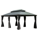 12' x 20' Hardtop Gazebo with Double Roof Canopy by HouseOfZazla