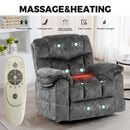 Swivel And Rocking Recliner Chair With Massage And Heating by HouseOfZazla