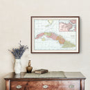 Vintage Map of Cuba 1901