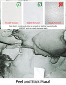 Abstract Black and White Fluid Alcohol Ink Painting Wall Mural. Peel and Stick Wallpaper.