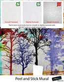 Forest Trees Wall Mural. Abstract Color Print. Peel and Stick Wallpaper / Removable Wall Mural.