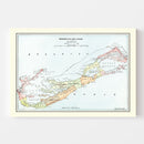 Vintage Map of Bermuda Islands 1901