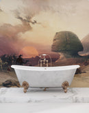 Ancient Egypt Pyramids Wall Mural. Approach of the Simoom Desert of Gizeh illustration by David Roberts.