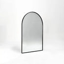 24x36 Inch Black Metal Framed Arched Bathroom Mirror by HouseOfZazla