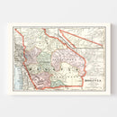 Vintage Map of Bolivia 1901