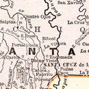Vintage Map of Bolivia 1901