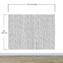 Stylish Hand-drawn Thin Vertical Lines and Dots Wall Mural Pattern. Peel and Stick Wallpaper.