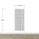 Stylish Hand-drawn Thin Vertical Lines and Dots Wall Mural Pattern. Peel and Stick Wallpaper.