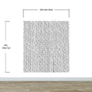 Stylish Hand-drawn Thin Vertical Lines and Dots Wall Mural Pattern. Peel and Stick Wallpaper.