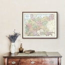 Vintage Map of Germany 1901