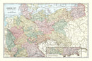 Vintage Map of Germany 1901