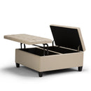 Harrison - Upholstered Coffee Table Storage Ottoman by Unique Piece Furniture