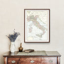Vintage Map of Italy 1901