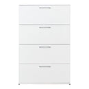 Bliss - Glossy 4 Drawer Jumbo Chest With Extra Deep Storage by HouseOfZazla