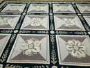 9' X 12' Handmade English Aubusson Savonnerie Design Needlepoint Wool Rug Nice