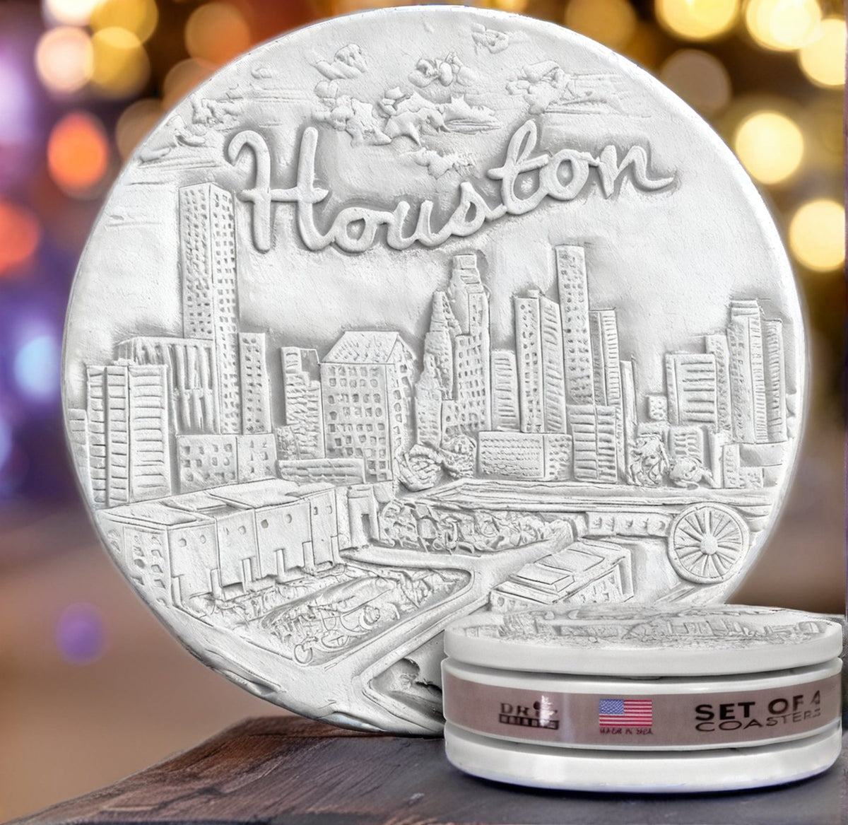 Houston Coasters, installed in a room