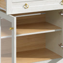 70" Tall Arched Bar Cabinet