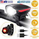 Bike Front & Rear Light with Horn – High-Brightness Safety by LJGDeals