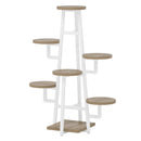 7 Tier Corner Plant Shelf With High Low Design For Living Room by HouseOfZazla