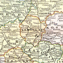 Vintage Map of Russia 1901