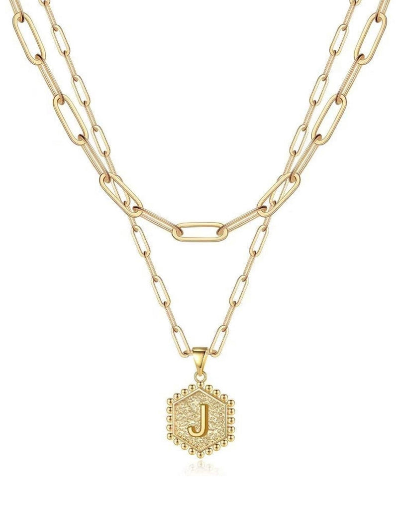 Beautiful Gold Layered Initial Necklaces (A-Z)