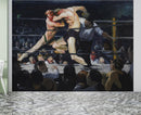 Boxing Match Painting Artwork Wall Mural. Stag at Sharkey's (1909) painting by George Wesley Bellows.