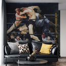 Boxing Match Painting Artwork Wall Mural. Stag at Sharkey's (1909) painting by George Wesley Bellows.
