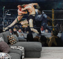 Boxing Match Painting Artwork Wall Mural. Stag at Sharkey's (1909) painting by George Wesley Bellows.