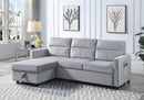 Ivy - Reversible Sleeper Sectional Sofa With Storage Chaise And Side Pocket by Unique Piece Furniture