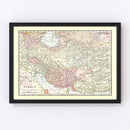 Vintage Map of Persia 1901