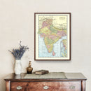 Vintage Map of India 1901