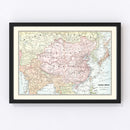 Vintage Map of China 1901