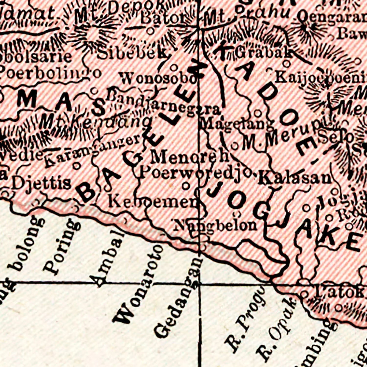 Vintage Map of Java, Indonesia 1901, photo 2 of 5
