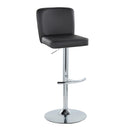 Henry - Contemporary Adjustable Barstool With Swivel & Rounded T Footrest (Set of 2) by HouseOfZazla