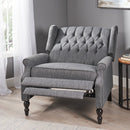 Dunham Contemporary Fabric Tufted Oversized Pushback Recliner
