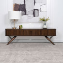 Stewart - TV Stand With Sliding Doors - Walnut