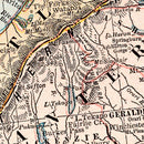 Vintage Map of New Zealand (South Island) 1901