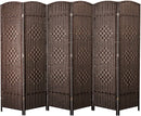 6 Panel Room Divider, Folding Screen