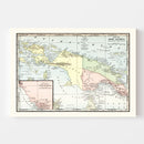 Vintage Map of New Guinea 1901