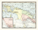 Vintage Map of New Guinea 1901