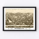 Vintage Map of Stafford Springs, Connecticut 1878