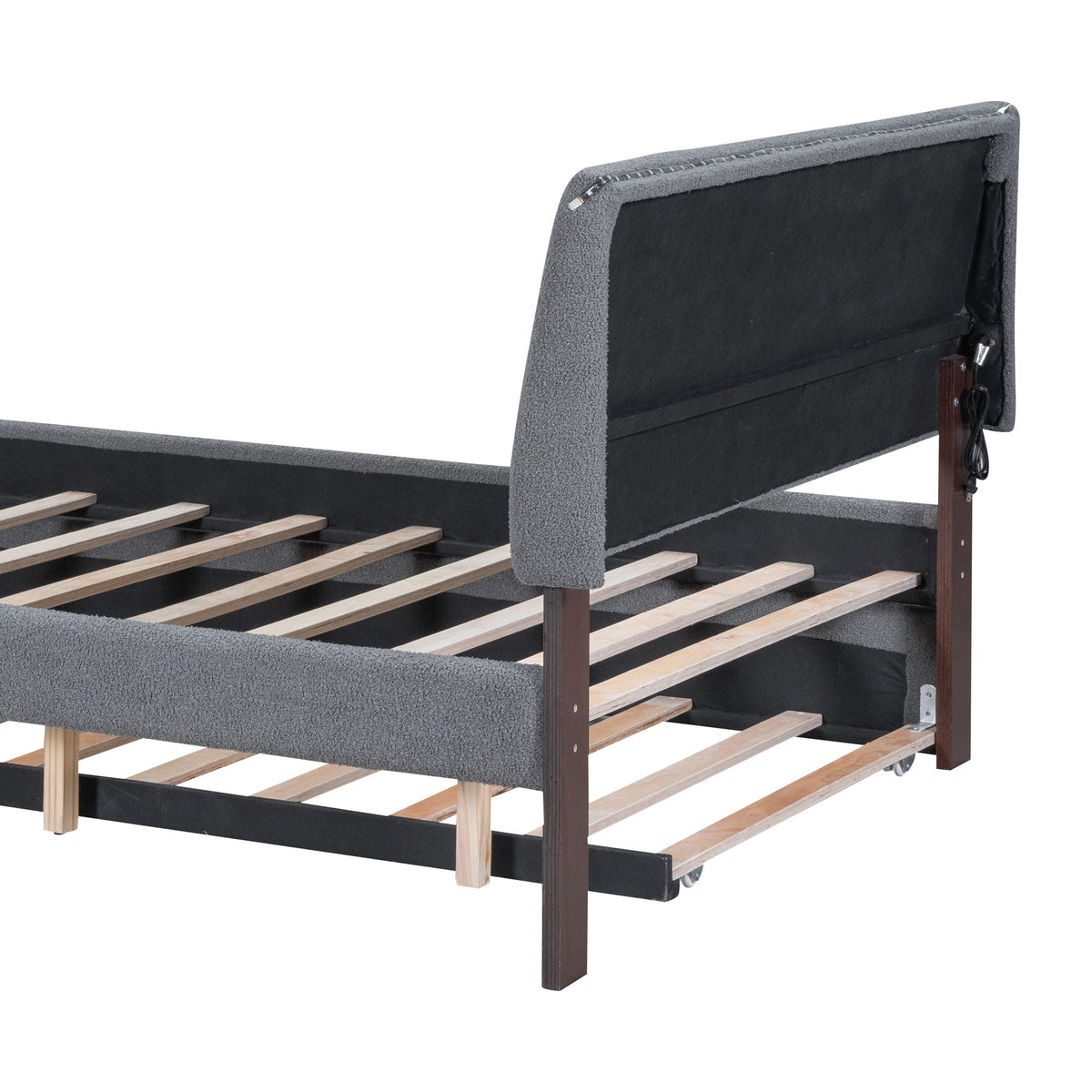 Upholstered Platform Bed With Trundle, photo 28 of 40