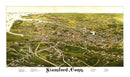 Vintage Map of Stamford, Connecticut 1883