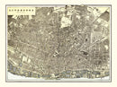 Vintage Map of Liverpool, England 1901