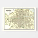 Vintage Map of Dublin, Ireland 1901